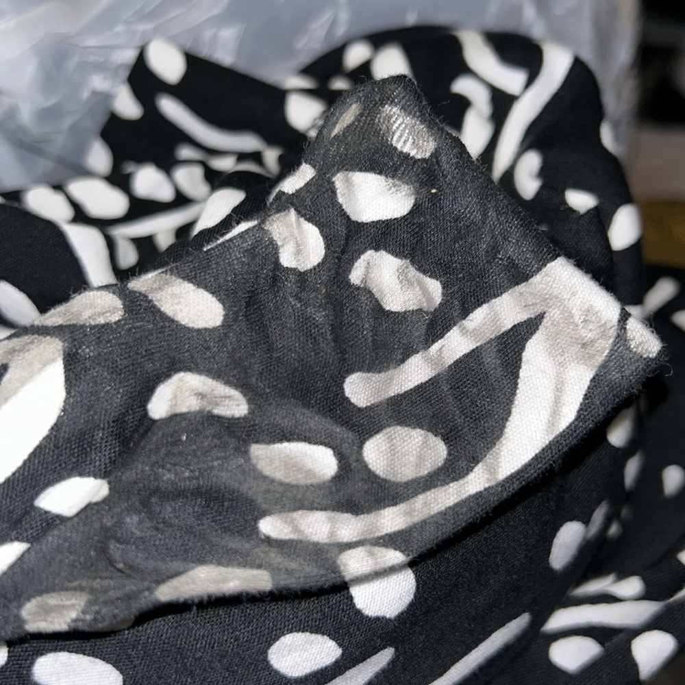 New DVF Target Black Midi Sea Spots L/S Wrap Dress SMALL Diane Von Furstenberg - Picture 8 of 12